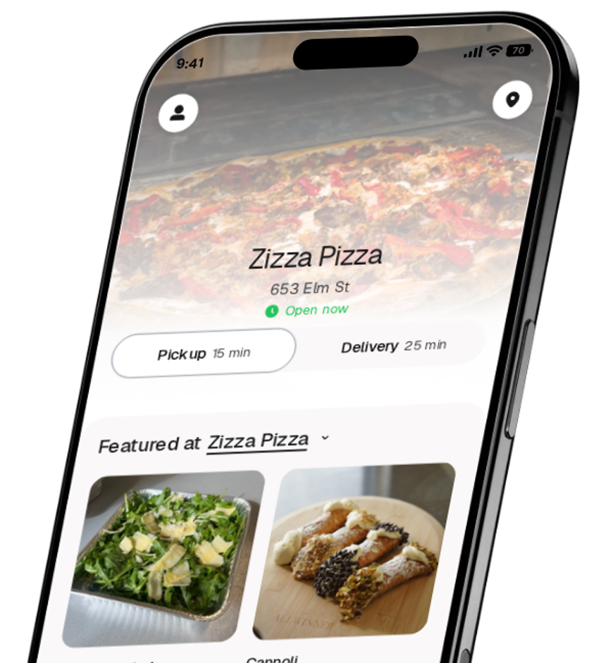 Zizza Pizza app preview